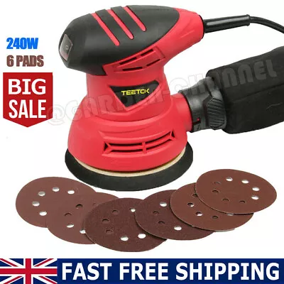 240w Electric Random Orbital Sander Small Palm Hand Circular Disc Power Tool • £28.82