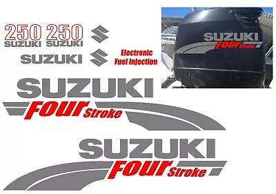 Suzuki 250hp FourStroke Outboard Decal Kit Replacement Decals REMIXB • $41.99