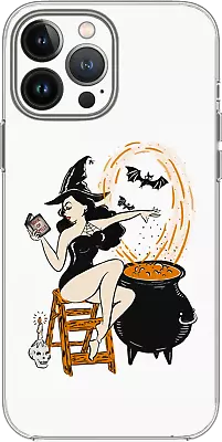 Witch Cute Cauldron Bat Brew Potion Case Cover Silicone / Shockproof / MagSafe • $17.95