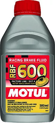 Motul - 100949 - Rbf 600 Racing Brake Fluid 500ml • $35.28