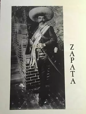 283765 Emiliano Zapata Mexican Hero With Gun And Sword PRINT POSTER • $8.95