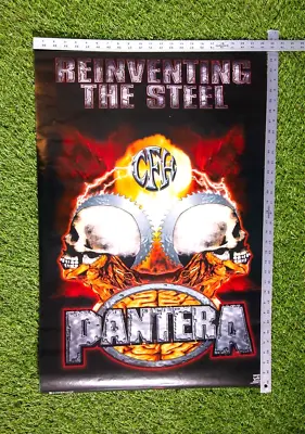 Pantera Poster Reinventing The Steel Original Vintage 2000 NOS #7558 Funky • $58.22