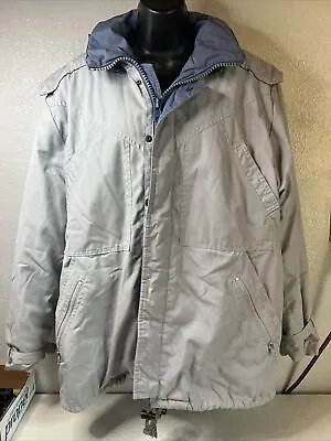 Vintage Men's Pacific Trail Thinsulate Lined Winter Coat Jacket Gray Medium • $16.98