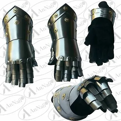 £19.49 • Buy Medieval Steel Gauntlet Gothic Gloves Antique Knight Iron Gloves Gauntlets Armor