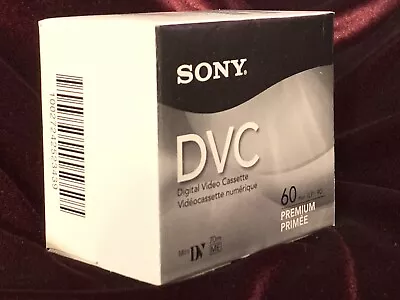 Sony Premium Mini DVC Digital Video Cassette 60 Minutes/Tape DVM60PRR • $20.49