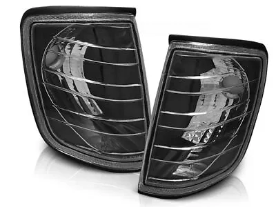 Black Clear Front Turnsignals/ Corner Lights For Mercedes W124 84-96 All Models • $37.98