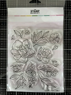£8 • Buy The Stamp Market Fresh Cut Floral Stamps