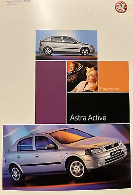 Vauxhall Astra Active Special Edition Brochure 2003/2004 • $6.21