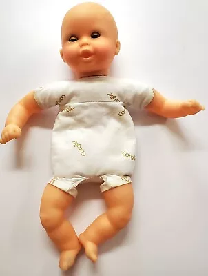 Vintage Corolle Poupon 12” Bean Bag Baby Doll Gender Neutral Brown Eyes Move  • $24