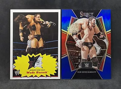 2012 Topps WWE Heritage Wade Barrett Shirt Relic & 2022 Panini Select Blue Cards • $8.99