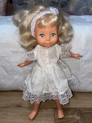 Vintage 1983 Fisher Price Doll Blonde Hair Blue Eyes 16” • $8.99