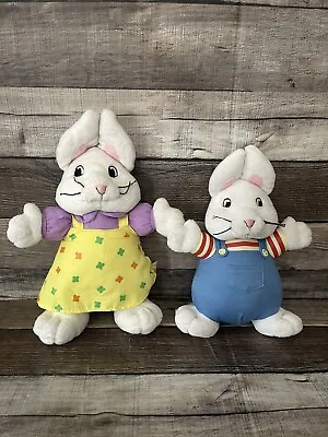 Max And Ruby Plush Set Toys Stuffed Animal Easter Basket Bunny Rabbits Guc • $49.99