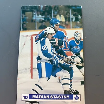 MARIAN STASTNY 1980s Official Toronto Maple Leafs Vintage NHL Hockey Postcard NM • $11.55