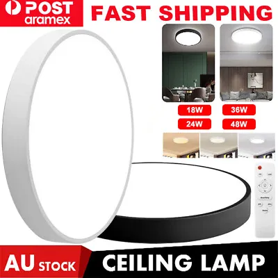 LED Ceiling Down Light Round 18W-48W Ultra-THIN 4CM Oyster Lamp Modern Cool/Warm • $25.09
