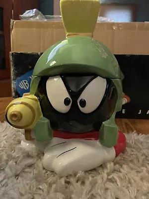 Marvin The Martian Ceramic Cookie Jar 1998 NEW In Box With Original Packaging • $100