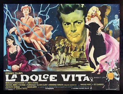 LA DOLCE VITA 🫦 CineMasterpieces 1960 FELLINI RARE SEXY SWEET LIFE MOVIE POSTER • $18995