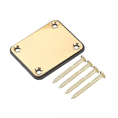 Electric Guitar Neck Plate W/ Mounting Screw For Fender Stratocaster Telecaster • $13.68