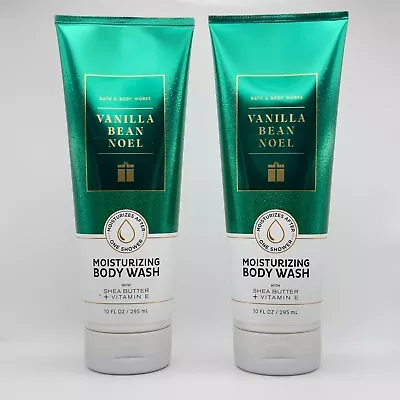 Bath & Body Works - Vanilla Bean Noel Moisturizing Body Wash 10 Oz - Set Of 2 • $27.50