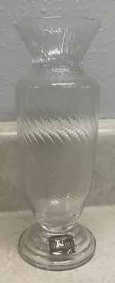 MIKASA Rondelet Footed Bud Vase Clear Glass 7.5” Tall New (no Original Box) • $13.95