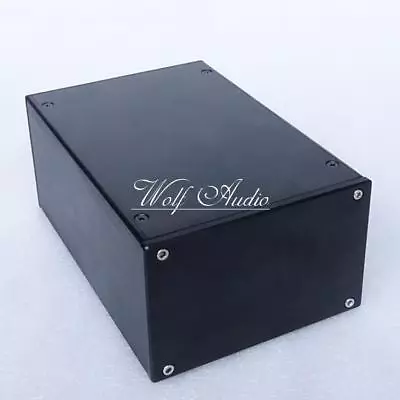 BZ1409P Black Full Aluminum Chassis Amp Enclosure Isolate Power Box DIY PSU Case • $35