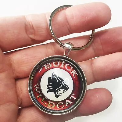 Vintage Chrome Buick Wildcat Centercap Badge Emblem Logo Reproduction Keychain • $22.25