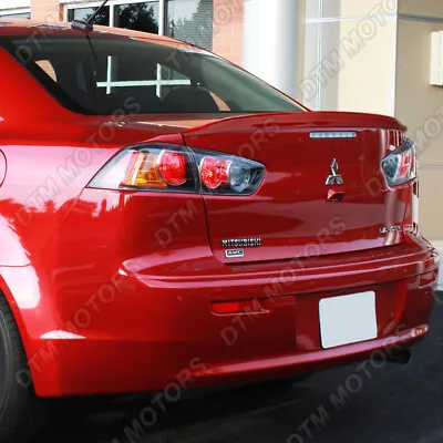 For 2008-2017 Mitsubishi Lancer EVO 10 Painted Red Rear Trunk Duck Lid Spoiler • $139.18