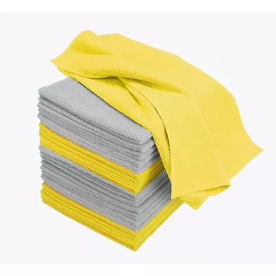 Microfibre Cloths Pack Of 20 - Large 40cm X 40cm - 300gsm • £14.99