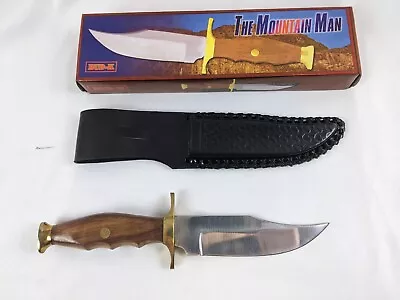 The Mountain Man Knife With Brass Fittings And Sheath P96 • $20