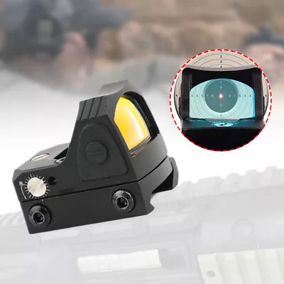 Mini Red Dot Tactical RMR Reflex Sight Scope For Pistol Glock 17 19 W/20mm Mount • $39.65