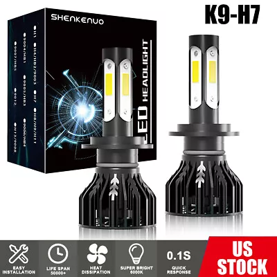 H7 38800LM 388W LED Headlight Kit Bulbs Low Beam High Power 6500K White 4SIDE • $21.22