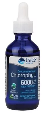 Trace Minerals Concentrated Ionic Chlorophyll-Natural Mint Flavor 2 Oz Liquid • $29.99