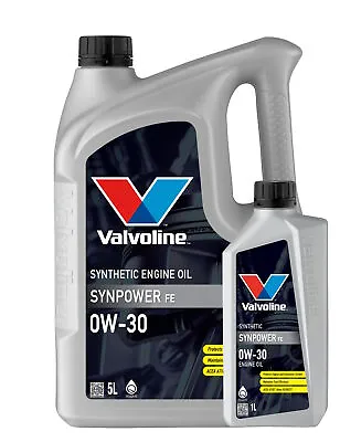 Valvoline Synpower Fe 0w30 Fully Synthetic Engine Oil 6l A5 B5 A7 B7 874310 • £48.99