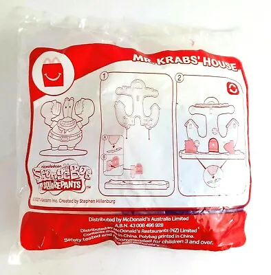 McDonalds Happy Meal Toy SpongeBob Mr Krabs House - Sealed Collectable Toy. • $9.95