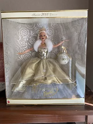 2000 Millenium Celebration Barbie New Mint Collector's Edition Gold • $300