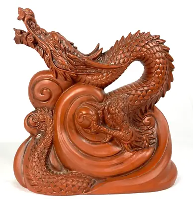 $49.95 • Buy Dragon Statue Figurine Tokoname Flying Through Clouds Artist Signed Vintage