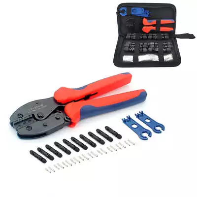 Solar Panel For MC4 Crimper Cable Stripper Wiring Connector Crimping Tools Set • $25.69