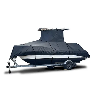 EliteShield T-Top Boat Cover For Center Console Fishing Boats Waterproof Storage • $179.99