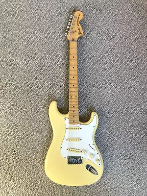 FENDER STRATOCASTER Olympic White (1984-89) MIJ  ST-72 Large Headstock • $2100