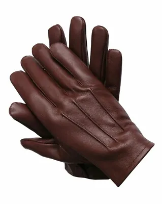 Men's Driving Cycling Dress Genuine Lambskin Unlined Leather Gloves • $20.99