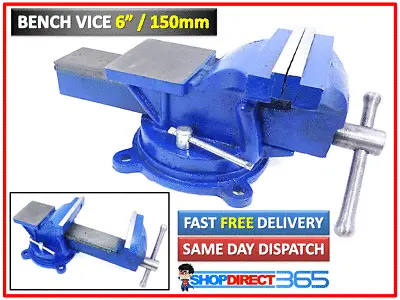 £39.95 • Buy 6 Inch 150mm Jaw Bench Vice Workshop Swivel Base Clamp Workbench Cast Iron 15-54