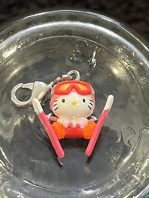 Sanrio Vintage Hello Kitty Japanese Phone Charm/Accessory 2002 Skier ⛷️ • $18
