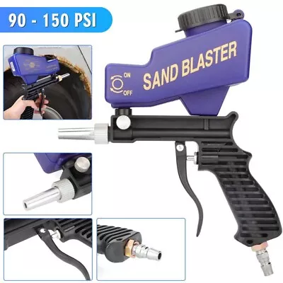1/4  Portable Air Sandblasting Gun Hand Held Sand Blaster Paint Rust Remover • $23.89