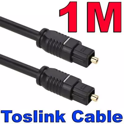 1M Premium Gold Toslink Optical Fibre Digital Audio Cable Lead Sound Cord S/PDIF • $4.19
