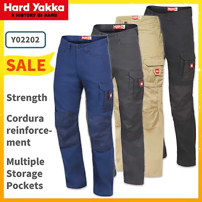 Hard Yakka Work Pants Cargo Heavy Duty Tradie Utility Legends Y02202 NEW • $67.85