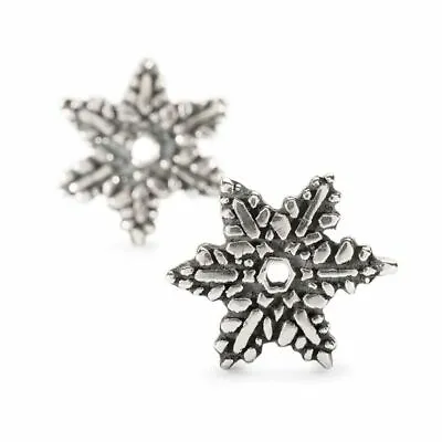 Authentic Trollbeads Snow Flower Earrings 16211 • $40