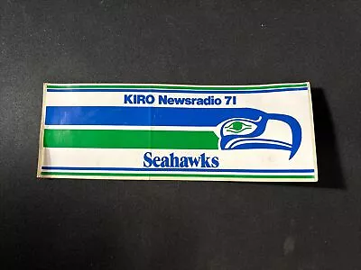 VTG - Seattle Seahawks - NFL Football - Bumper Sticker - KIRO Newsradio 71 - 9in • $4.88