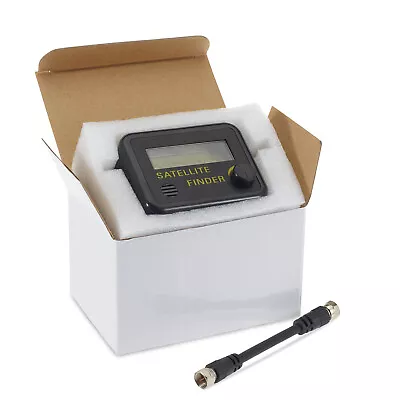 £11.49 • Buy Satellite DIY Finder Signal Strength Dish Meter For Sky + HD Q Freesat Hotbird