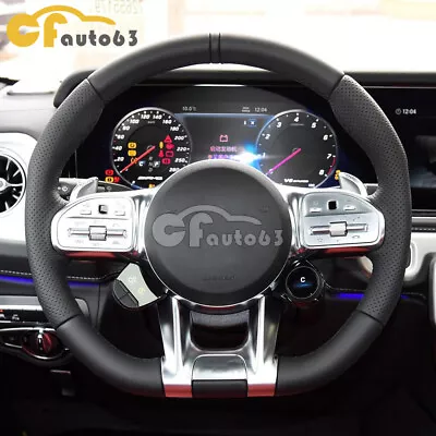 AMG Perforated Leather Steering Wheel Fit For 2018 Mercedes-Benz A C G Class  • $429