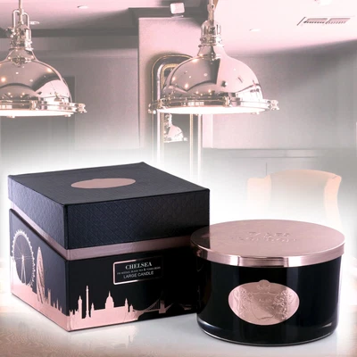 £37.99 • Buy Ashleigh & Burwood Luxury 400g Scented Candle  Chelsea  Woody 3 Wick Gift Box