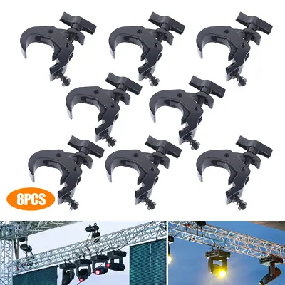 8 Pack 330lbs Heavy Duty Stage Lighting Clamps DJ Light Truss Clamp Set Black US • $66.50